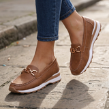 Beatriz | Mocassins Conforto com Fivela Dourada