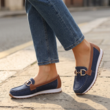 Beatriz | Mocassins Conforto com Fivela Dourada