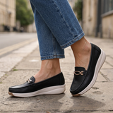 Ornella | Mocassins Conforto com Fivela Dourada