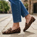 Clara | Mocassins Leopardo em Camurça