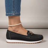 Beatriz | Mocassins Conforto com Fivela Dourada