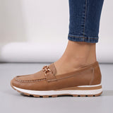 Beatriz | Mocassins Conforto com Fivela Dourada