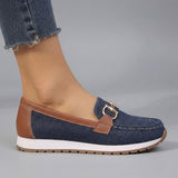 Beatriz | Mocassins Conforto com Fivela Dourada