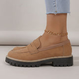 Helena | Mocassins com Plataforma e Salto Grosso