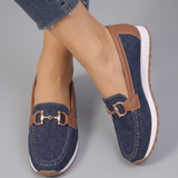 Beatriz | Mocassins Conforto com Fivela Dourada