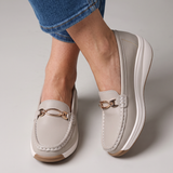 Ornella | Mocassins Conforto com Fivela Dourada
