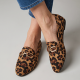 Clara | Mocassins Leopardo em Camurça