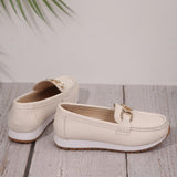 Beatriz | Mocassins Conforto com Fivela Dourada