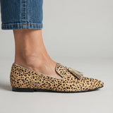 Genoveva | Mocassins Chita com Borlas Douradas