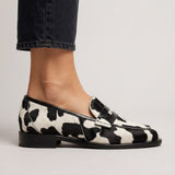 Nives | Mocassins Padrão Vaca com Tira Penny