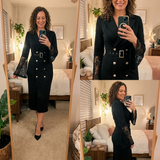 Jéssica | Vestido Midi com Mangas em Renda