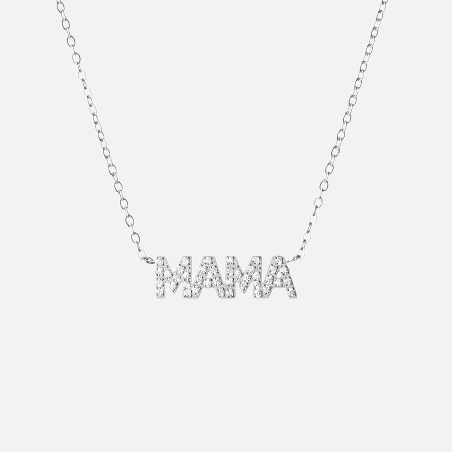 Colar MAMA com Zircónias