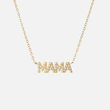 Colar MAMA com Zircónias