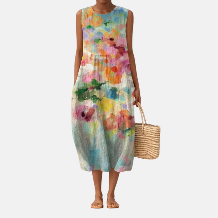 Joana™ | Vestido Midi Multicolor Elegante