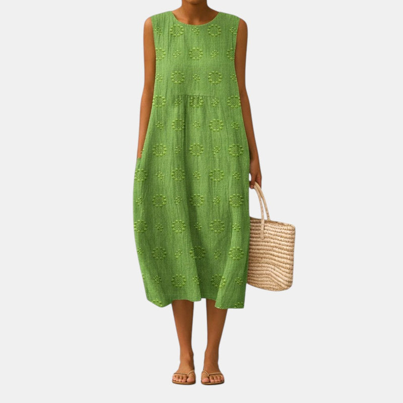 Sancha™ | Vestido Midi Breeze do Dia a Dia