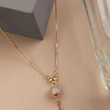 Colar Pendente Redondo Dourado
