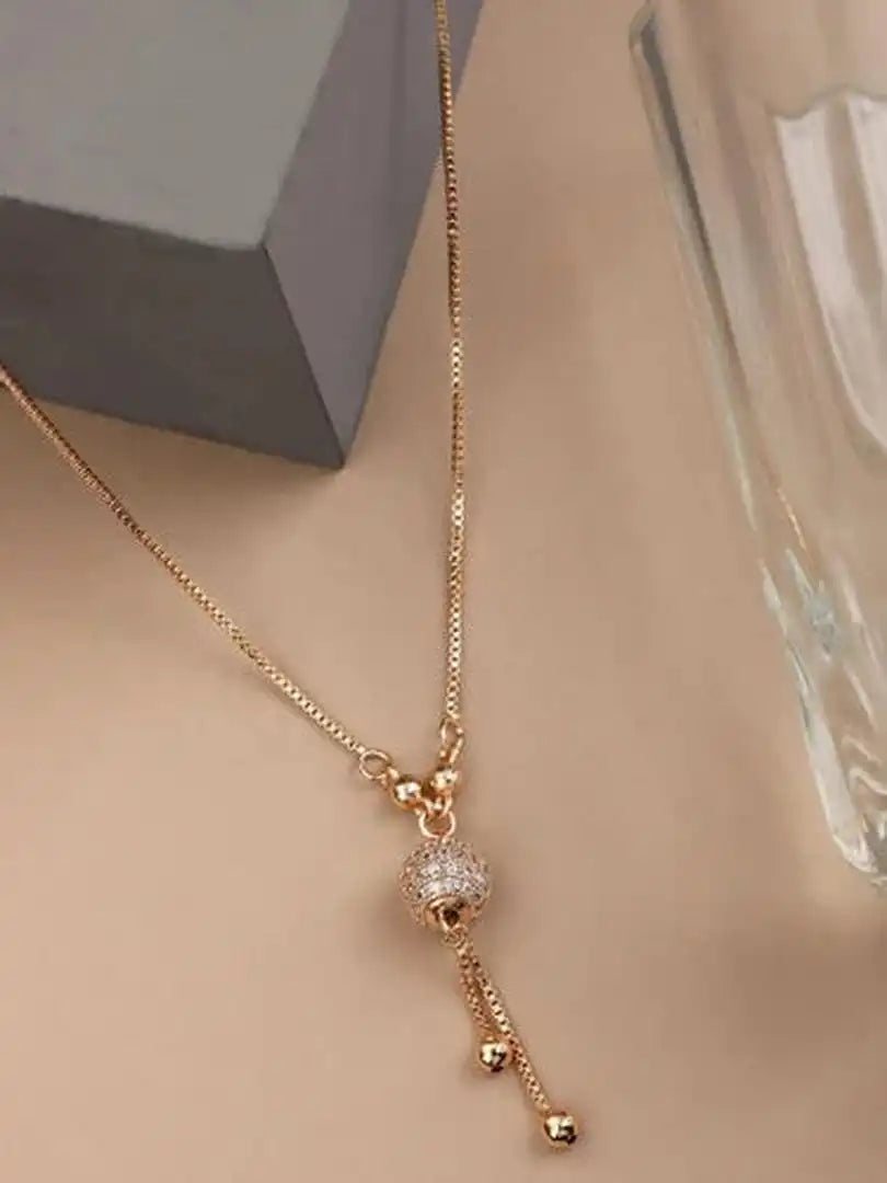 Colar Pendente Redondo Dourado