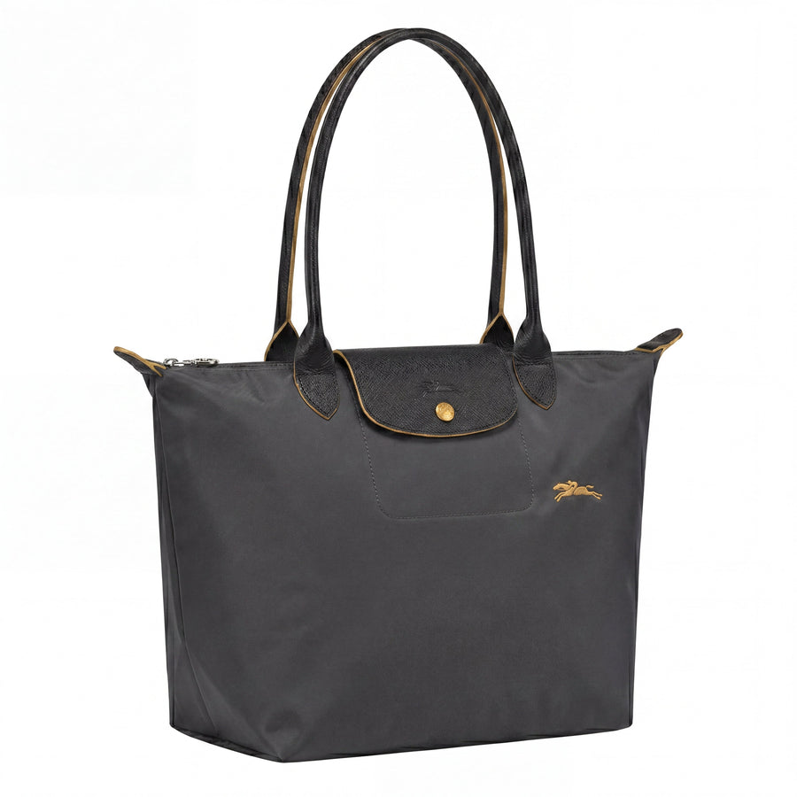 Mala Tote Dobrável Grande | Preto e Dourado