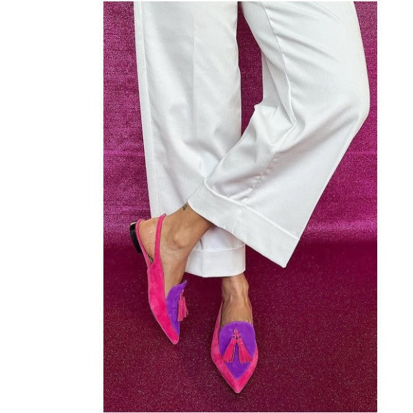 Helena | Slingbacks Fúcsia e Roxo