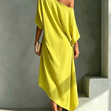 Sabina | Vestido Midi com Decote Quadrado