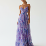 Vestido Roxo/Azul