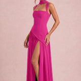 Violeta | Vestido de dama de honor evasê em chiffon plissado
