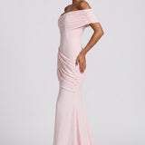 Vanda | Vestido sereia em crepe franzido com cauda